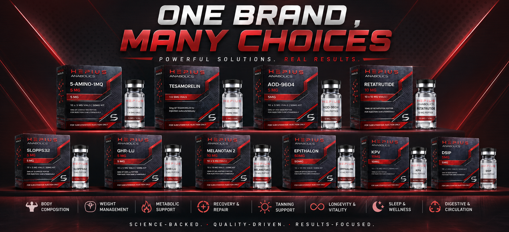 Hepius hero product display